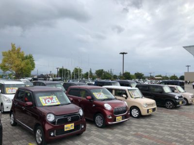 明日からビッグウイングにて中古車フェア！